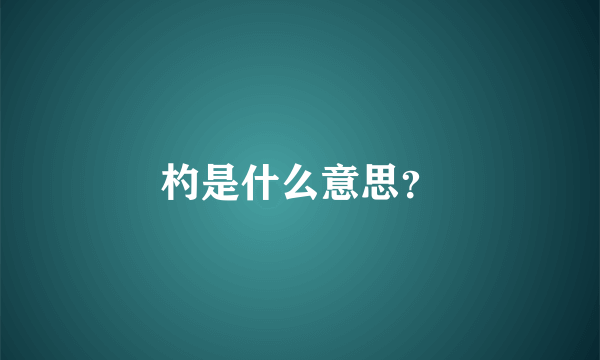 杓是什么意思？