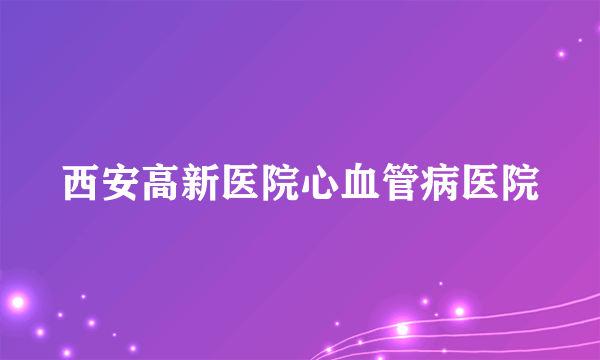 西安高新医院心血管病医院