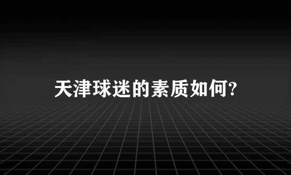 天津球迷的素质如何?