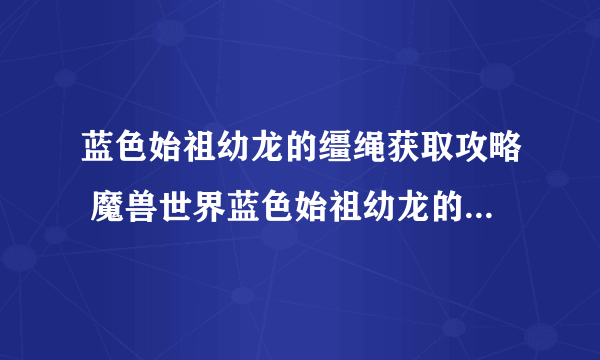 蓝色始祖幼龙的缰绳获取攻略 魔兽世界蓝色始祖幼龙的缰绳怎么获取