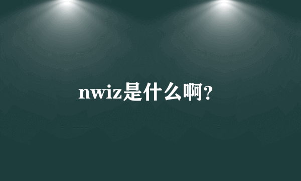 nwiz是什么啊？