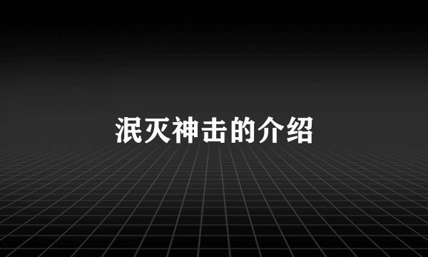 泯灭神击的介绍