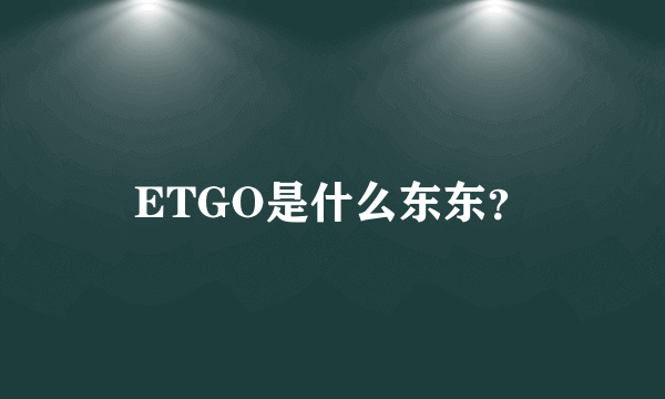 ETGO是什么东东？