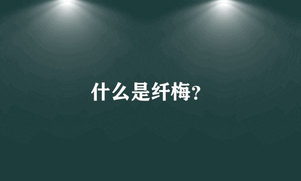 什么是纤梅？