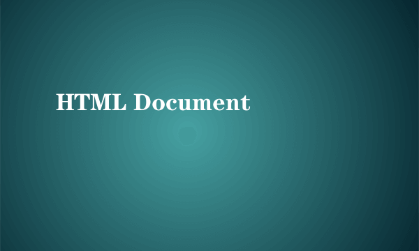 HTML Document