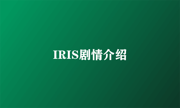 IRIS剧情介绍