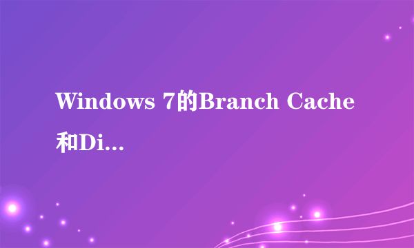 Windows 7的Branch Cache和Direct Access