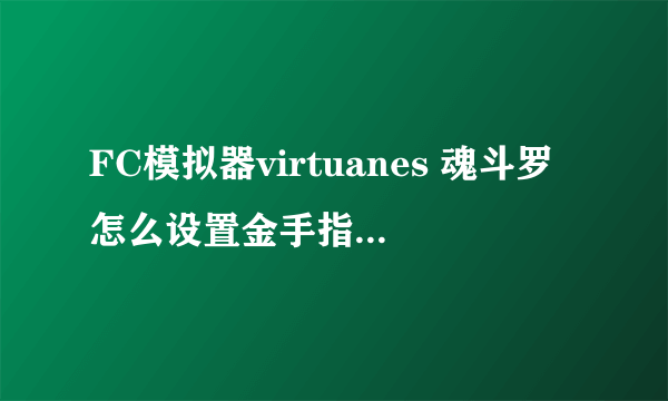 FC模拟器virtuanes 魂斗罗怎么设置金手指让其有30条命?