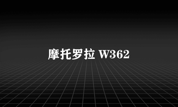 摩托罗拉 W362