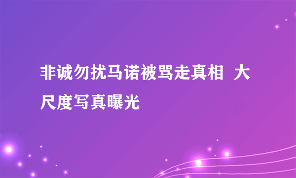 非诚勿扰马诺被骂走真相  大尺度写真曝光