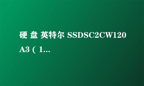 硬 盘 英特尔 SSDSC2CW120A3 ( 120 GB / 固态硬盘 )是什么意思