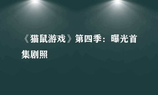 《猫鼠游戏》第四季：曝光首集剧照