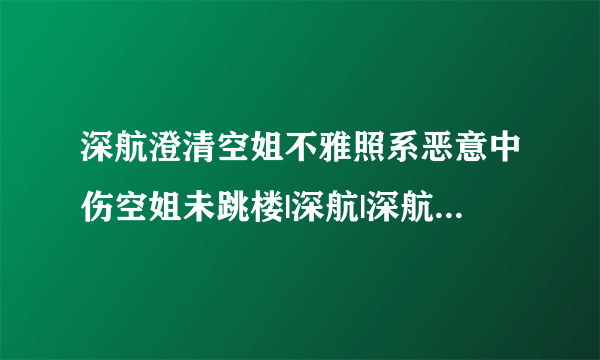 深航澄清空姐不雅照系恶意中伤空姐未跳楼|深航|深航瑞琦|空姐不雅照_飞外新闻