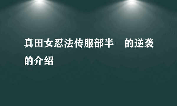 真田女忍法传服部半蔵的逆袭的介绍