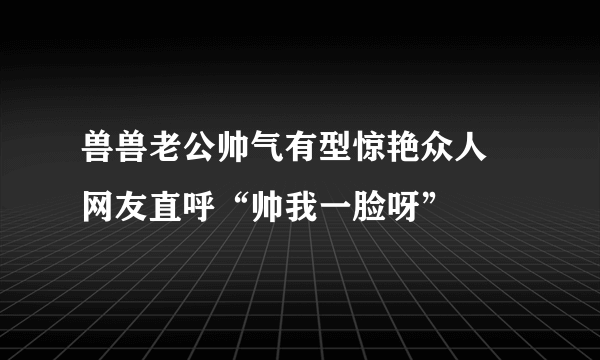 兽兽老公帅气有型惊艳众人 网友直呼“帅我一脸呀”