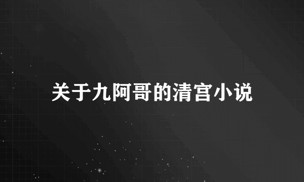 关于九阿哥的清宫小说