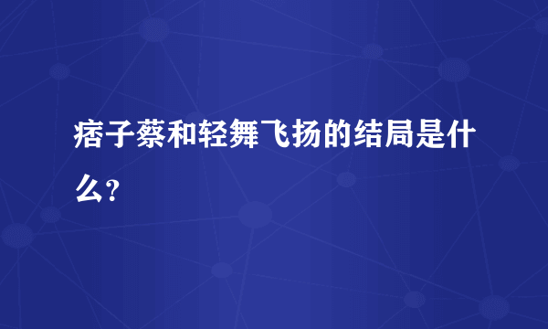 痞子蔡和轻舞飞扬的结局是什么？