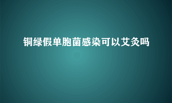 铜绿假单胞菌感染可以艾灸吗