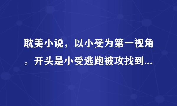 耽美小说，以小受为第一视角。开头是小受逃跑被攻找到，小受因为之前收到攻的种种觉得虐待而很少跟小攻说