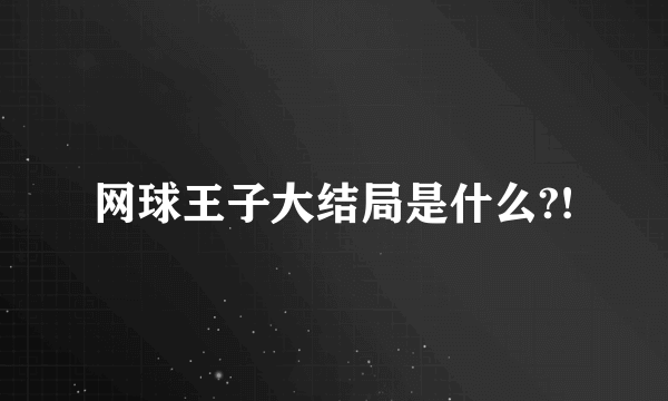 网球王子大结局是什么?!