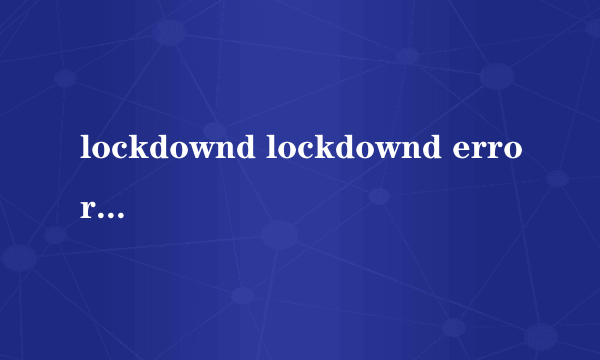 lockdownd lockdownd error -19