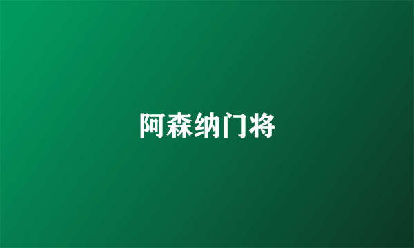 阿森纳门将