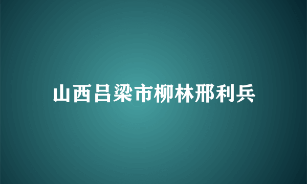 山西吕梁市柳林邢利兵