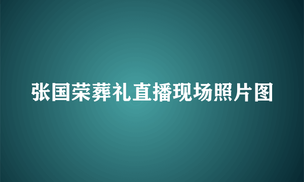 张国荣葬礼直播现场照片图