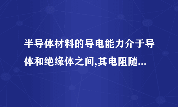 半导体材料的导电能力介于导体和绝缘体之间,其电阻随温度的升高而减小,且受温度影响较大,如图甲所示,是某半导体材料的电阻随温度变化的关系图象。根据这种半导体材料特性,某同学设计了一个电路,如图乙所示,可以测定某一空间的温度,已知定值电阻R0阻值为40Ω,电源电压为18V.R/Ω5020半导体电阻R R0A)10O2040甲100t/℃(1)当环境温度为20℃时，半导体材料的电阻阻值为___，求此时电流表的读数。(2)电流表的读数为0.3A时，求此时该空间的温度。