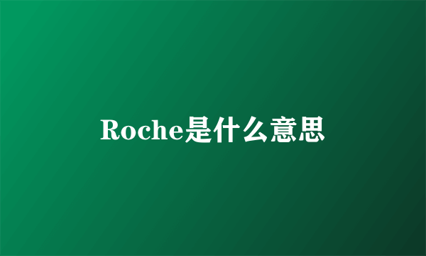 Roche是什么意思