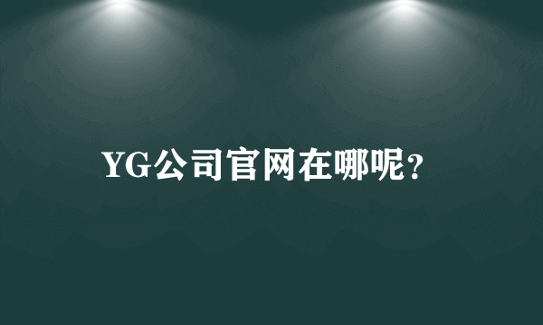 YG公司官网在哪呢？