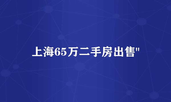 上海65万二手房出售