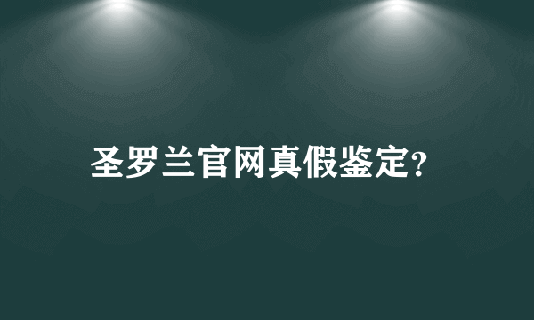 圣罗兰官网真假鉴定？