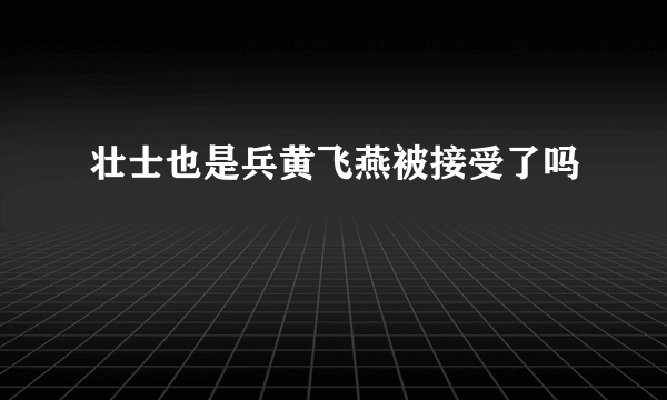 壮士也是兵黄飞燕被接受了吗