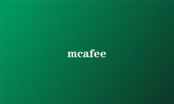 mcafee