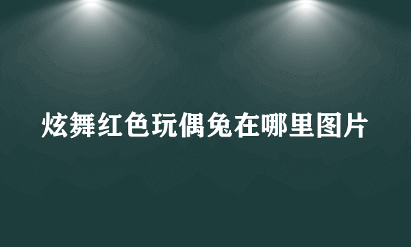 炫舞红色玩偶兔在哪里图片