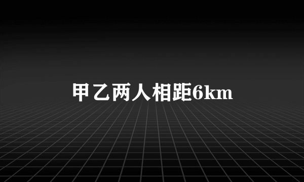 甲乙两人相距6km