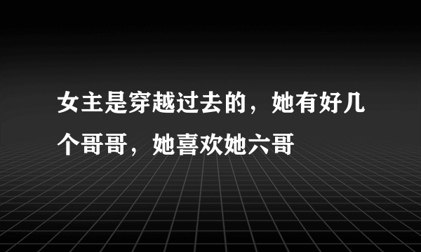 女主是穿越过去的，她有好几个哥哥，她喜欢她六哥