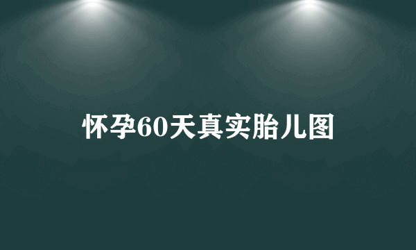 怀孕60天真实胎儿图