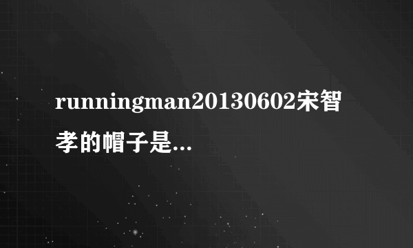 runningman20130602宋智孝的帽子是什么牌子的呢？