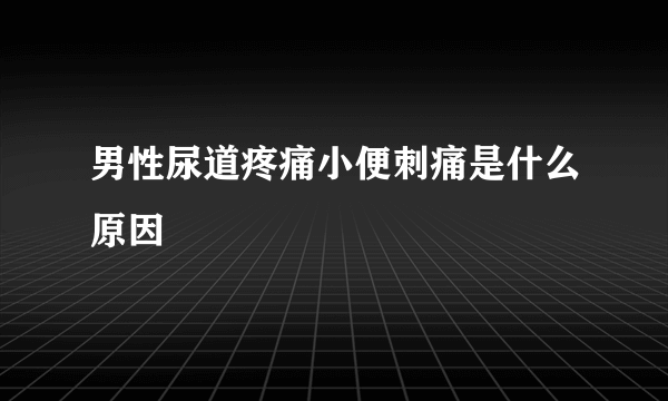 男性尿道疼痛小便刺痛是什么原因