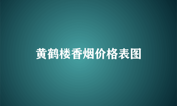 黄鹤楼香烟价格表图