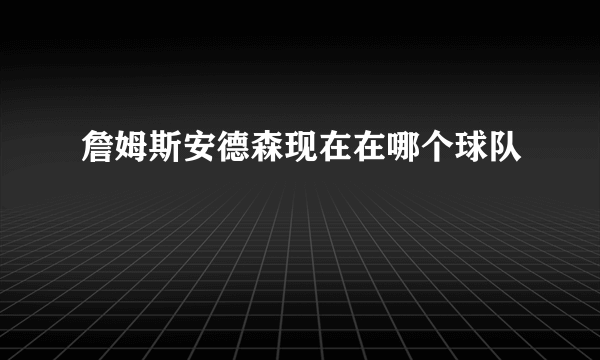 詹姆斯安德森现在在哪个球队