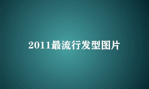 2011最流行发型图片