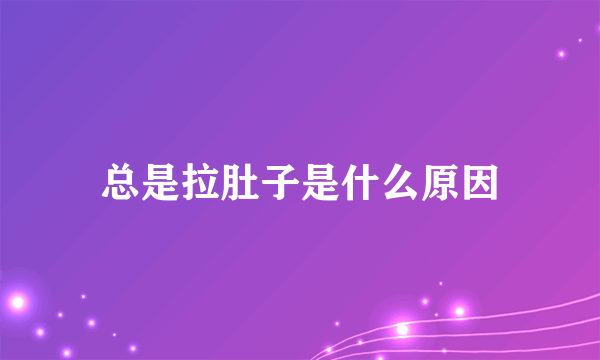 总是拉肚子是什么原因