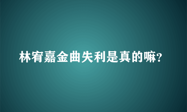 林宥嘉金曲失利是真的嘛？