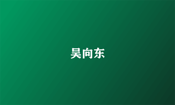 吴向东