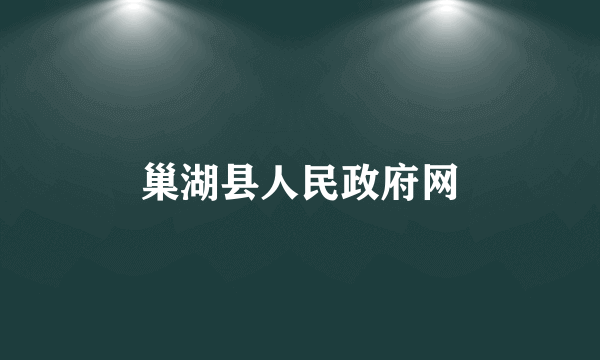 巢湖县人民政府网