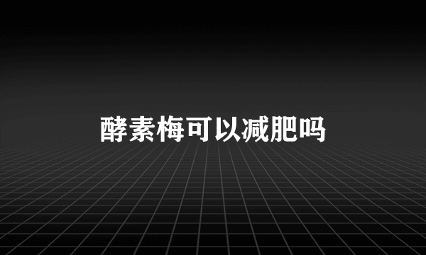 酵素梅可以减肥吗