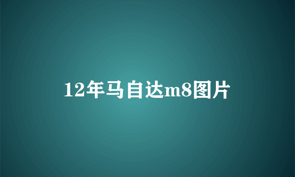 12年马自达m8图片